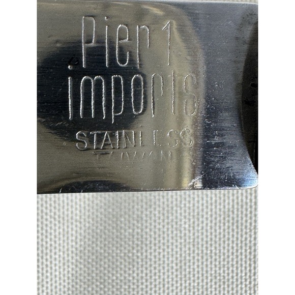 Pier 1 Imports Flatware Set 29 Pc White Handle Stainless Steel Taiwan Vintage - Picture 6 of 7